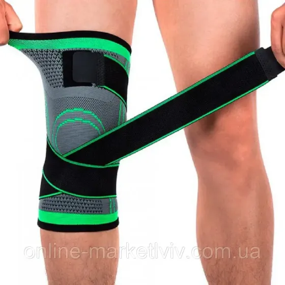 Бандаж коленного сустава KNEE SUPPORT WN-26,Зелёный,L SBR Киев