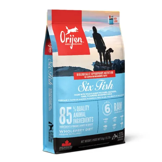 Orijen 6 Fish (Оріджен 6 Фіш) сухий корм для собак усіх пород 6 кілограмів. Запоріжжя