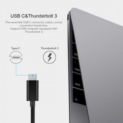 Адаптер USB-C to Gigabit Ethernet Choetech (HUB-R01) Вінниця - фото 7