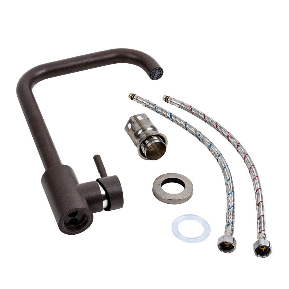 PLATINUM Змішувач кухонний Platinum NS02B (3008B-NA) темна скеля Киев - изображение 2