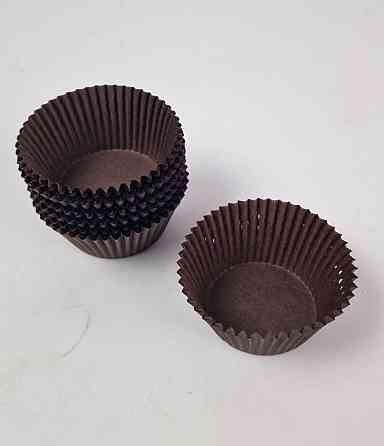 Тартолітка для кексів 125А кругла коричнева D55 H35 (100 шт.) (1 уп.) Харків