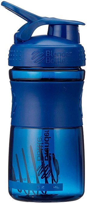 Шейкер спортивний (пляшка) BlenderBottle SportMixer Flip 20oz/590ml Navy Каменское - изображение 2
