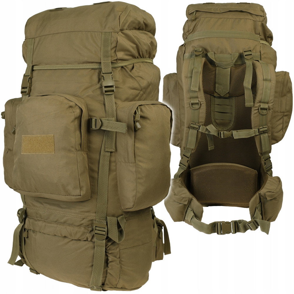 Тактический рюкзак каркасный 88 литров 5 отделений Mil-Tec «Recon» (14033005) Coyote Нововолынск - изображение 11