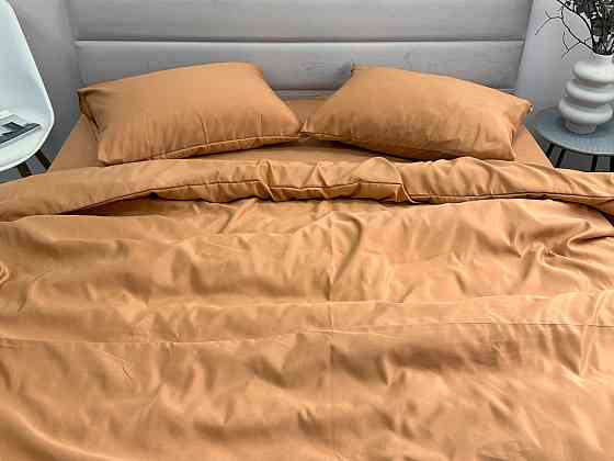 Ecotton Комплект постільної білизни Ecotton Євро 210х220 см однотонний помаранчевий Orange Коломия