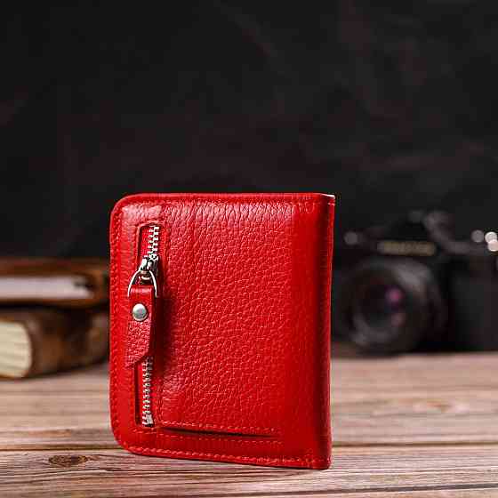 Превосходный женский кошелек небольшого размера из натуральной кожи флотар CANPELLINI 21803 Красный Киев