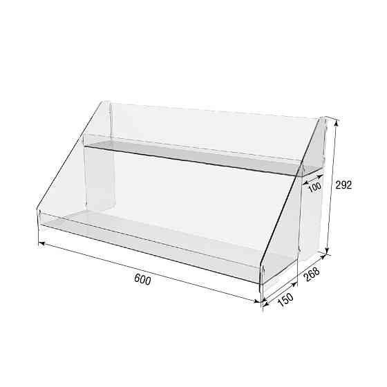 Гірка підставка EKOSTAR двоярусна 600х268х292 Київ