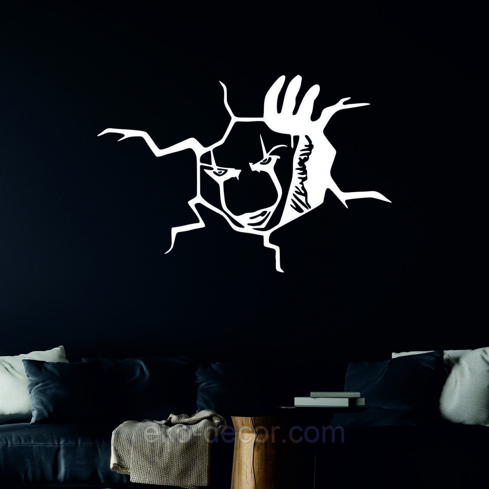 Декоративное настенное Панно «Клоун» Декор на стену 90*60 см, Белый Киев - изображение 3