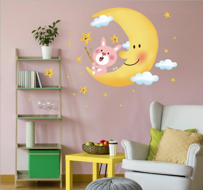 Інтер'єрна наклейка дитяча Місяць Київ - фото 1