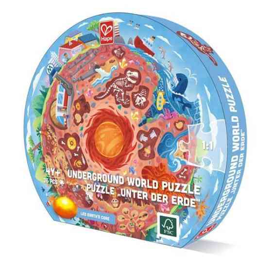 Пазл круглый Hape Подземный мир 36 эл. (E1637) Харьков
