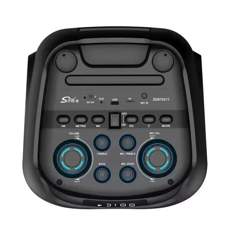 Беспроводная караоке-колонка с двумя микрофонами SPS ZQS10213 Коломыя - изображение 2