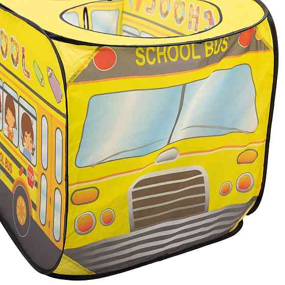 Дитяча палатка "Шкільний автобус" жовта 110×70 см Київ