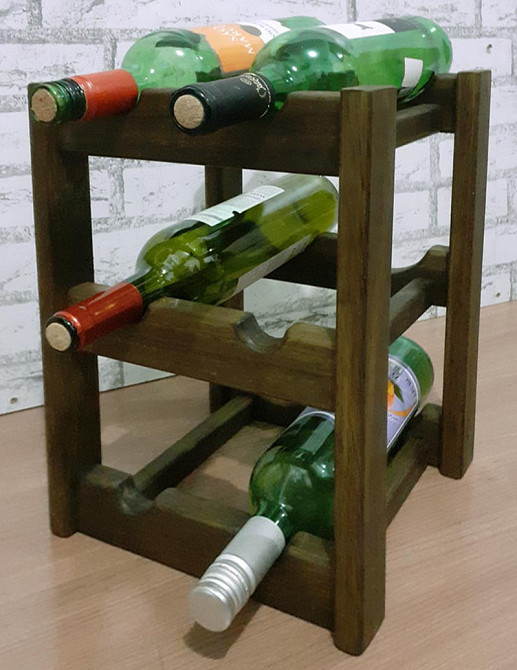 Настільна винна полиця "Сайпріс" капучино Миколаїв - фото 1