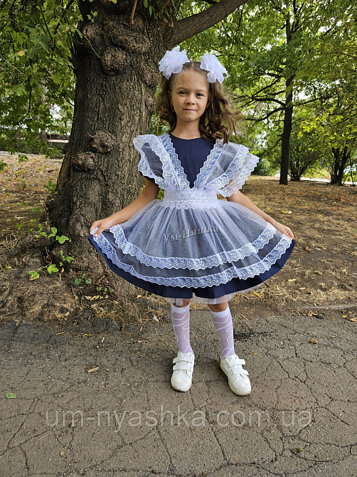 Красивое школьное платье с кружевом 116-134 Кривой Рог - изображение 5