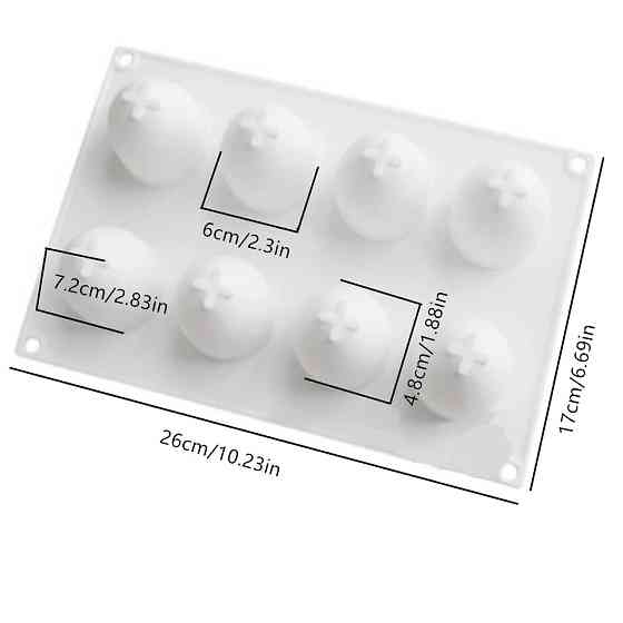 Молд силиконовый Яйца 170 на 260 мм серый Киев