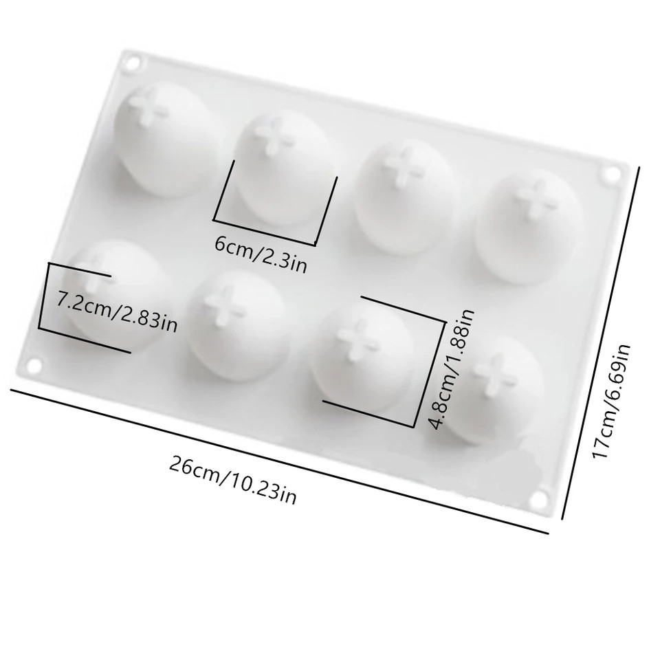 Молд силиконовый Яйца 170 на 260 мм серый Киев - изображение 2