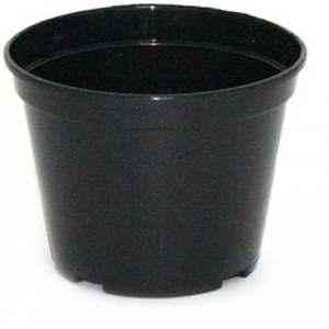 Вазон для розсади 14*10,5см круглий чорний Алеана Житомир