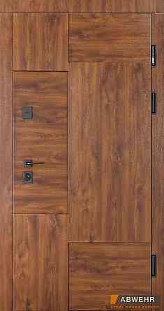 Двері вуличні, модель LP-12 Supreme ТЕРМОРОЗРИВ 3 контури ущільнення, дуб темний/ваніль Київ