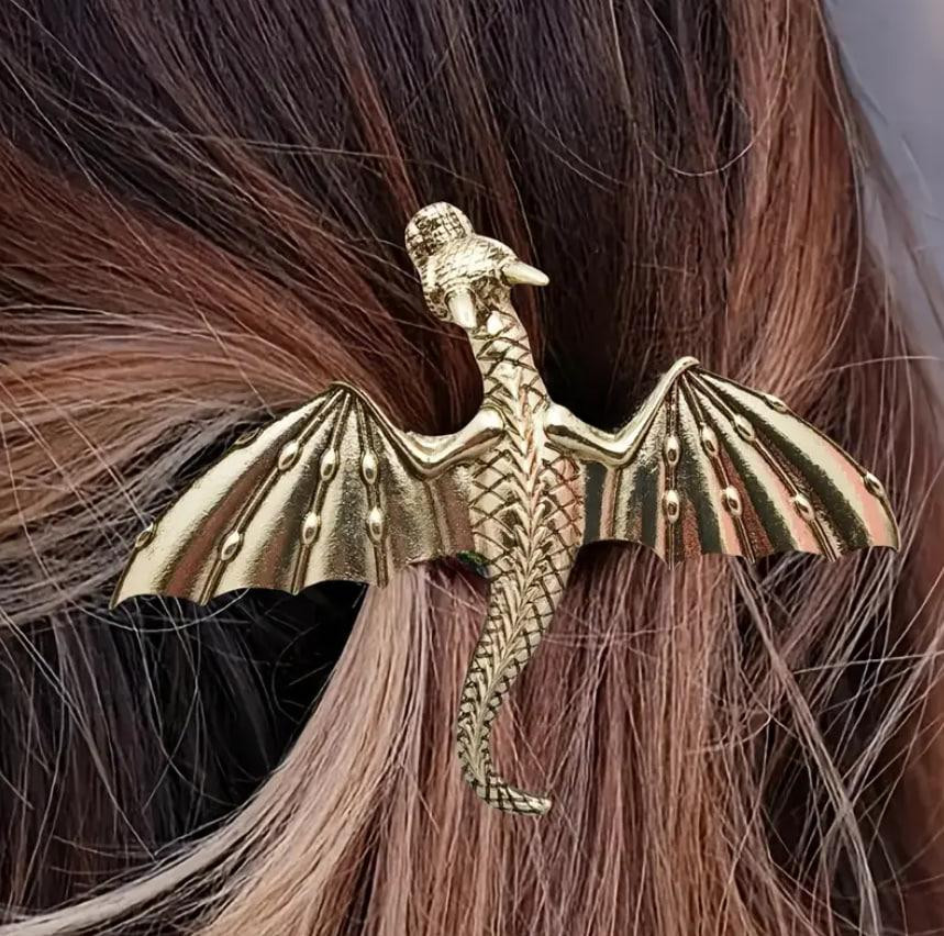 Винтажная заколка для волос с драконом викингов, украшение для волос, ,1 шт Киев - изображение 2