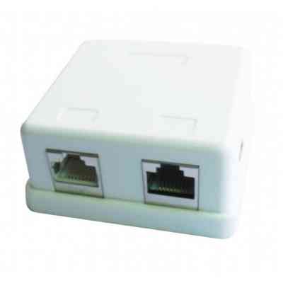 Комп'ютерна розетка Cablexpert RJ45x2 FTP, cat.5e (NCAC-HS-SMB2) Вінниця