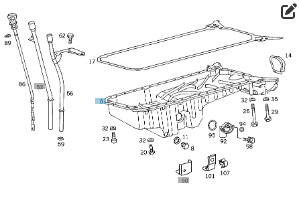 Mercedes-Benz  A1040141002 Масляний піддон M104 Одесса - изображение 2