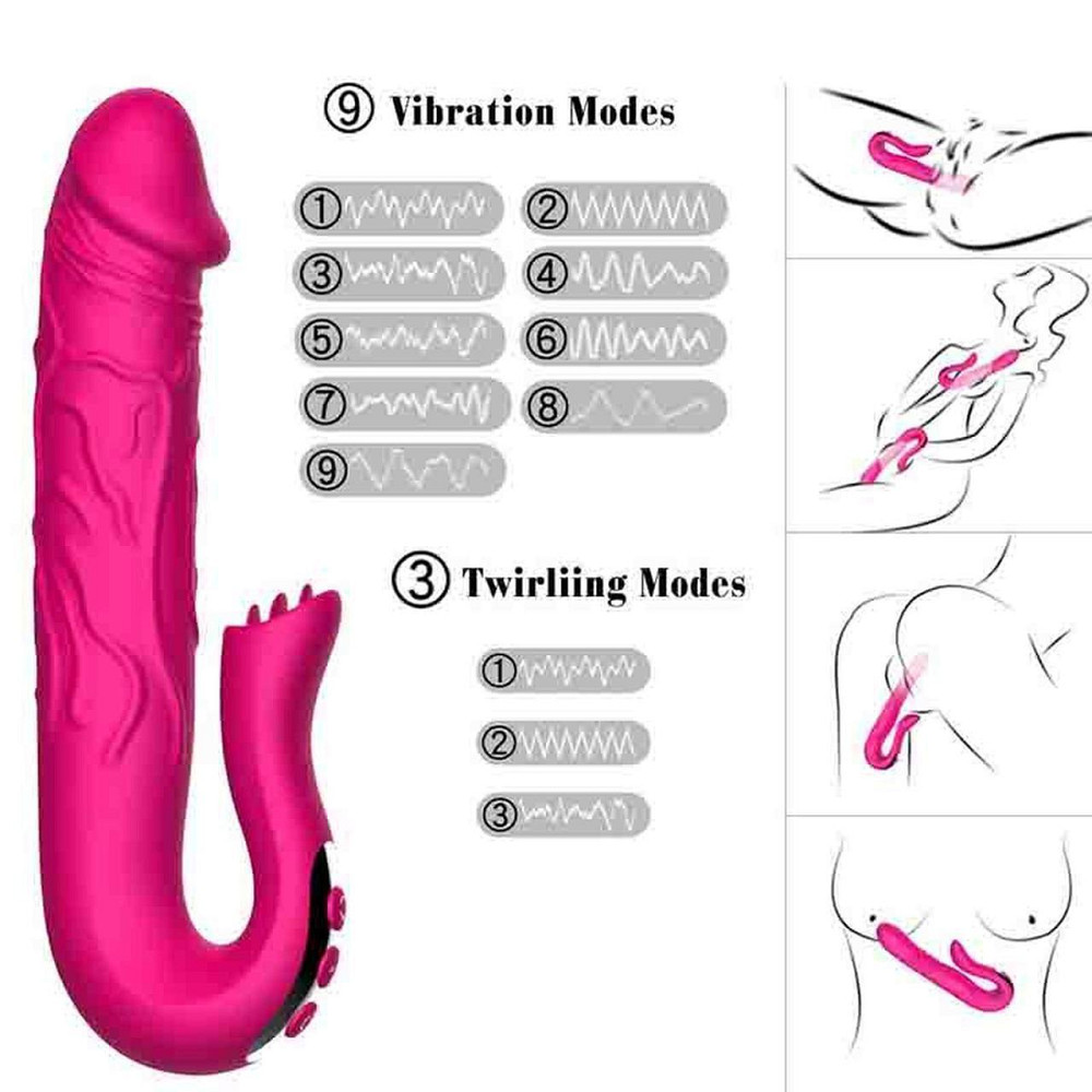 Двойной вибростимулятор Realistic Tongue Stimulating Sex Aura Киев - изображение 4