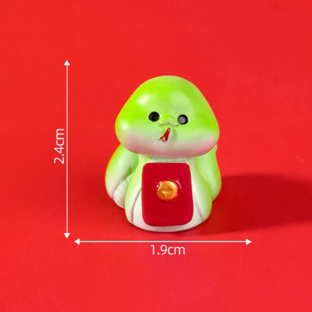 Зелена змія мініатюра 2.4 х 2 см для міні-саду та мікроландшафту Одеса - фото 15