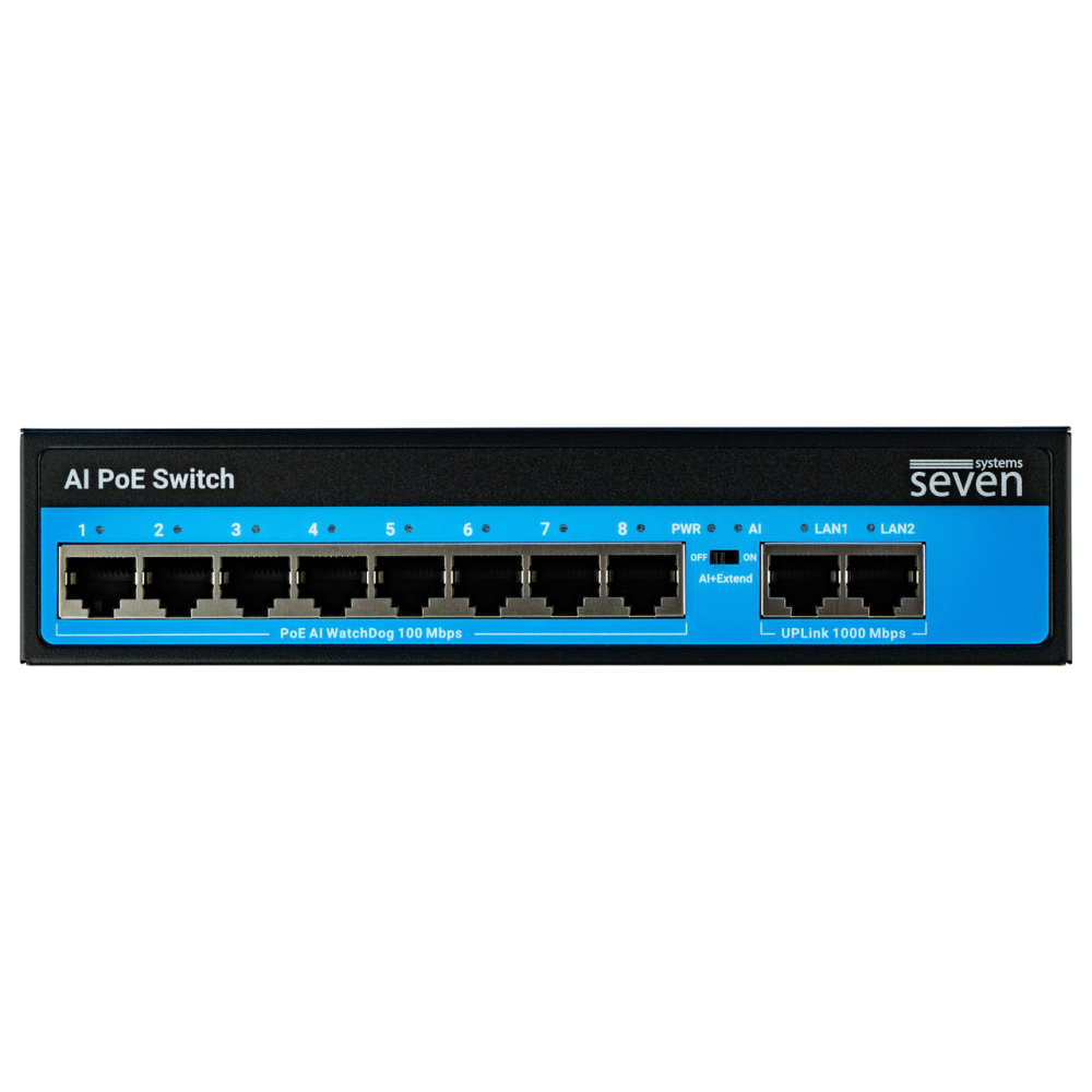 PoE коммутатор 8 портов SEVEN P-7328G (POE: 8, UP: 2G) Киев - изображение 16