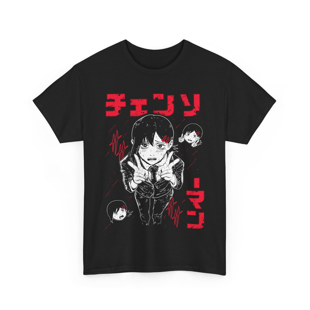 Футболка для мальчика аниме Человек-бензопила оверсайз (рост от 165 до 180 ) Черний AnimeJ0407m Днепр - изображение 4