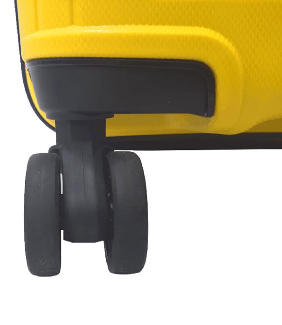 Чемодан пластиковый AIRTEX 241 средний 68 см желтый Киев - изображение 7