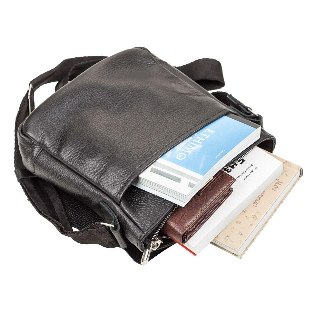 Сумка з натуральної шкіри Чорна (SHVIGEL) Київ - фото 9