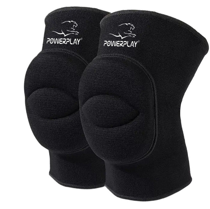 Наколінники PowerPlay PP-8000 Elastic Knee Support (пара) чорні XS Каменское - изображение 1