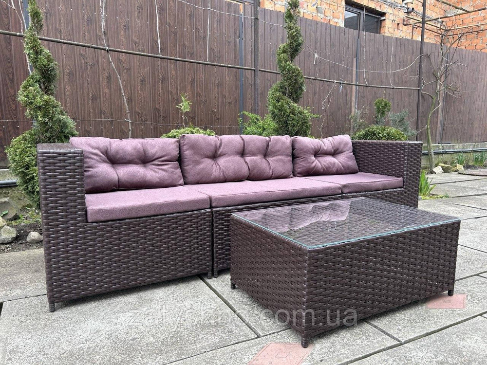 Дивани із ротанга трансформер зі столом Київ - фото 8