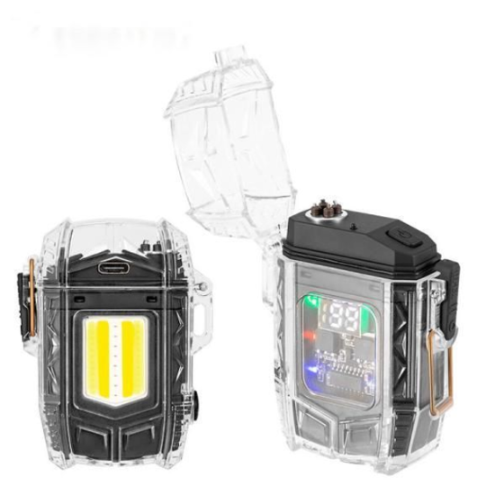 Фонарь зажигалка Multifunctional D48-1 (белый, желтый, красный) + BOX LCD Type-C (11 режимов) Винница