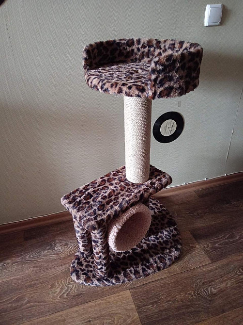 Когтеточка для кошек с лестницей ручной работы (высота 110см) 15/793 Киев - изображение 1