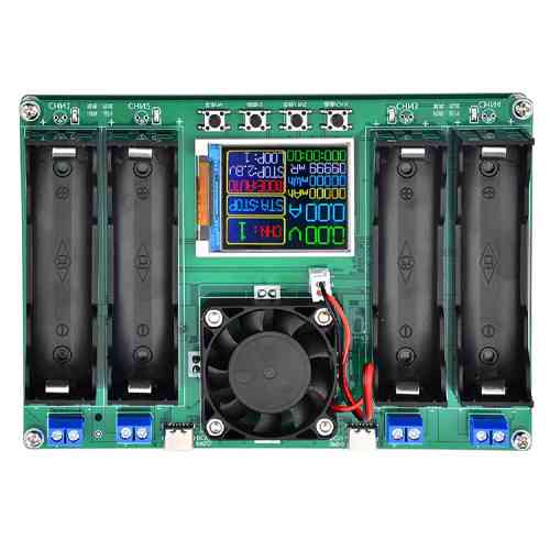 Тестер для акумуляторів 18650 з LCD дисплеєм, 4 канали Київ