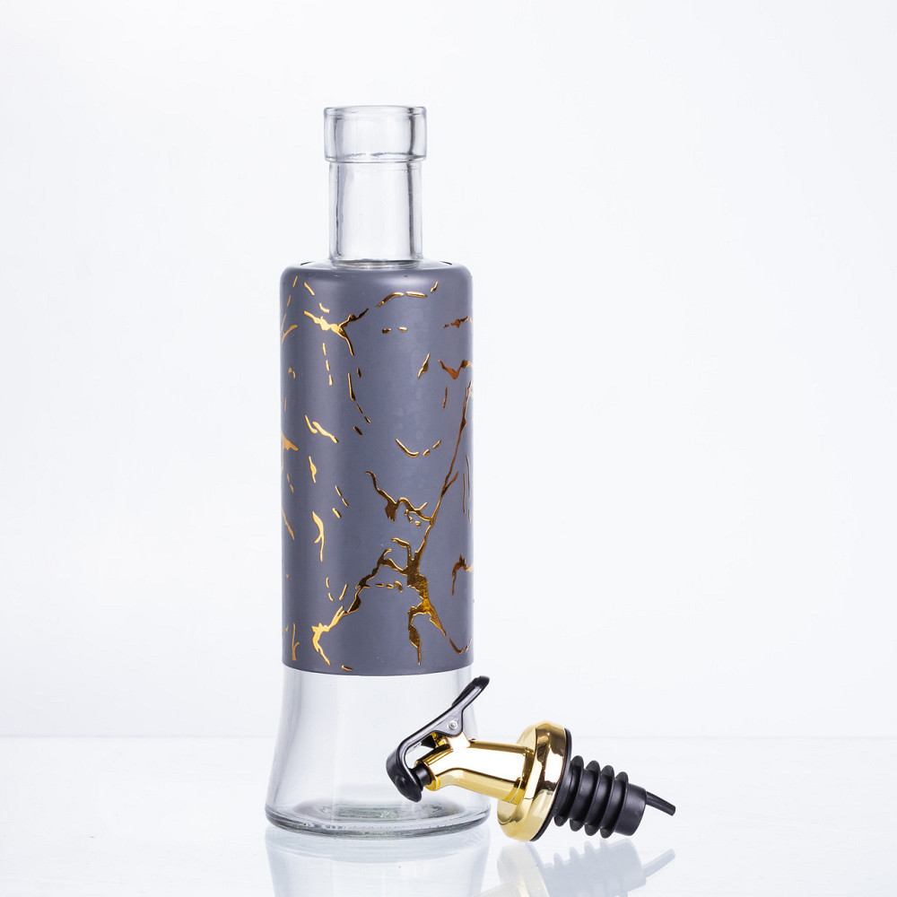 Yiwu Пляшка для олії з дозатором 300 мл, сірий мармур HP-1345 Коломыя - изображение 3
