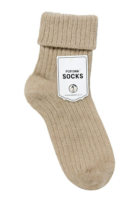 Шерстяные женские носки с отворотом КОРОНА. Набор из 5 шт. Корона Ангора. Размер 36-41 Киев - изображение 9