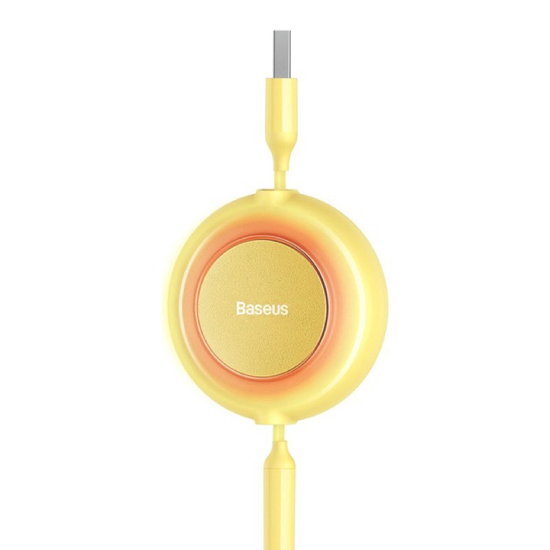 Кабель Baseus Bright Mirror 2 Series Retractable 3-in-1 Fast Charging  Data Cable USB to M+L+C 3.5A 1.1m yellow Київ - фото 7