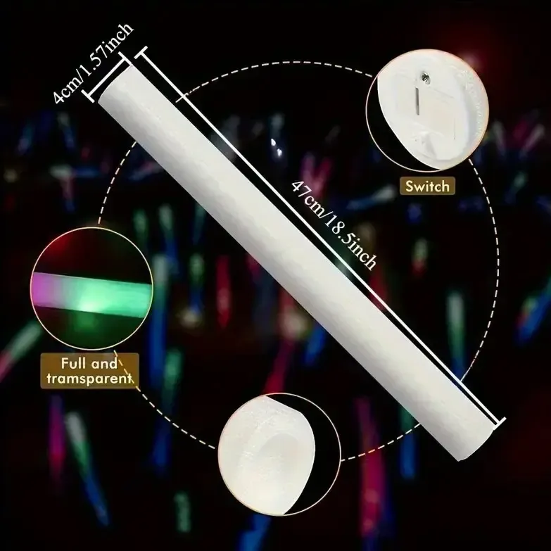 Яркий стик / Светодиодная палка 4×47 см (MA763) Коломия - фото 3