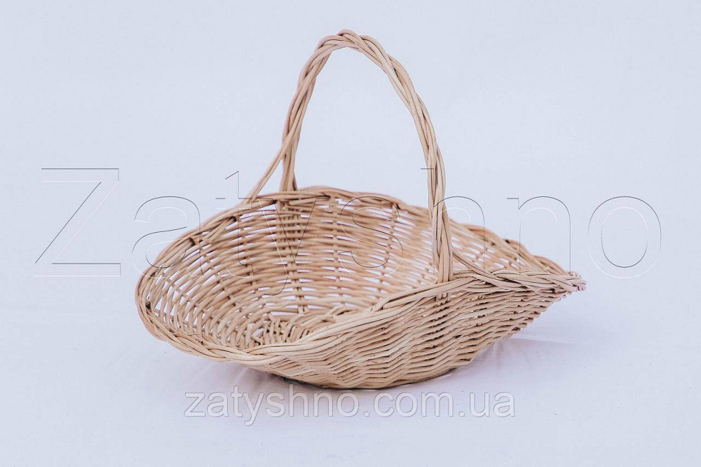 Кошик маленький із лози | плетений кошик із лози | кошики з лози Київ - фото 5