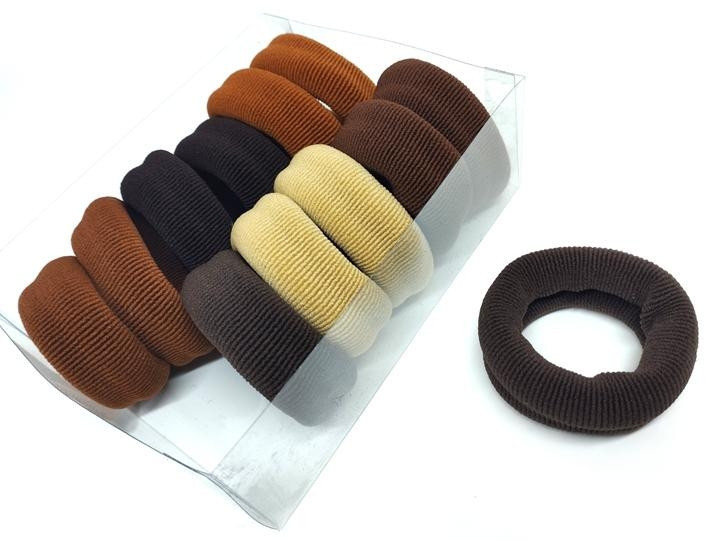 Резинки для волос женские коричневые12 шт Киев - изображение 1