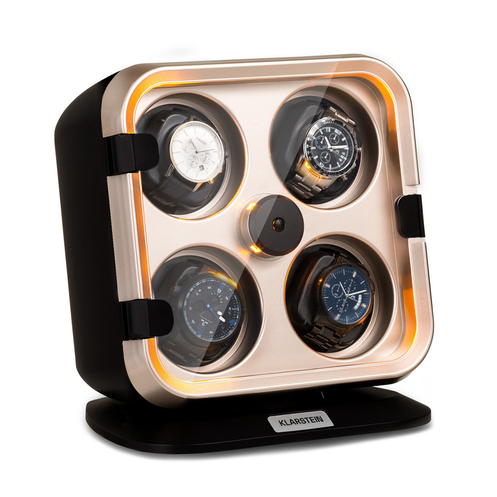 Clover Watch Winder 4 Часы 3 вращения 4 скорости LED Metallic (Германия, читать описание) Ровно - изображение 1