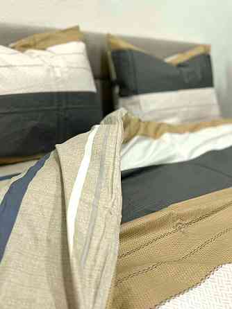 Ecotton Комплект постільної білизни Ecotton двоспальний Сімейний 150х215 см Смуги молочний Киев