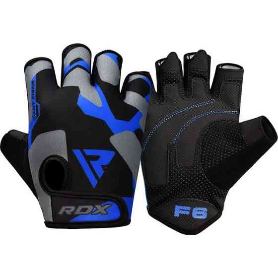 Рукавички для фітнесу RDX F6 Sumblimation Blue S Каменское