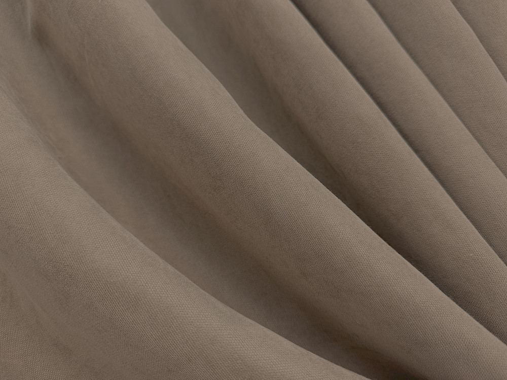 Комплект коротких штор VR-Textil Мікровелюр Petek YL № 1701ш Капучино 130х170 см 2 шт (35-0458) Київ - фото 5