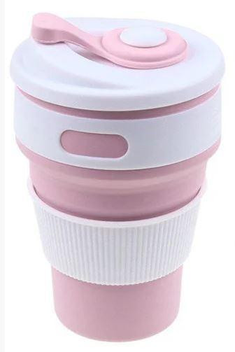 Чашка складна силіконова Collapsible MHZ 5332 350мл, рожева Винница - изображение 1