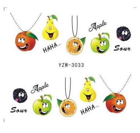 Наклейки для нігтів "Фруктові" YZW-3033 Київ