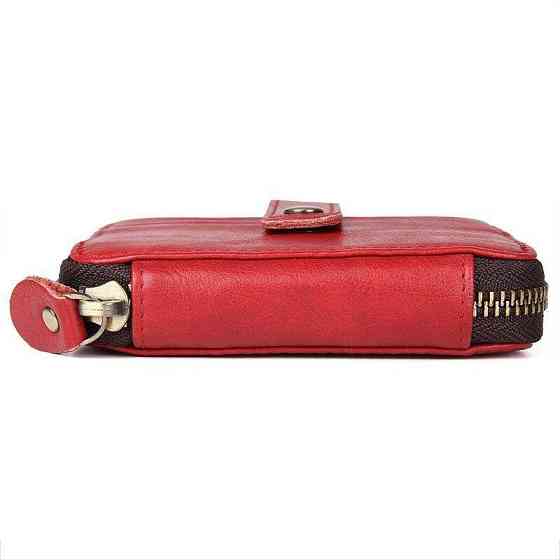 Візитниця Vintage 14959 шкіряна Червона Київ