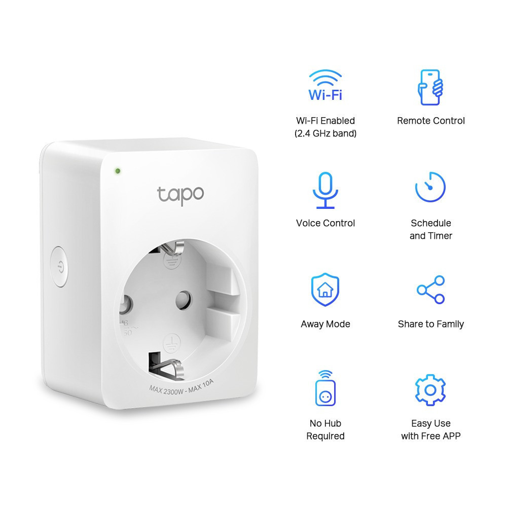 Інтелектуальна розетка TP-Link Tapo P100-2-pack ( 23526 ) Харків - фото 2