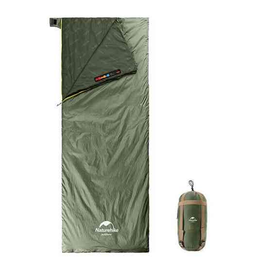 Спальник надлегкий Naturehike Summer LW180 NH21MSD09 лівий, (15°C), p-p M, зелений Київ